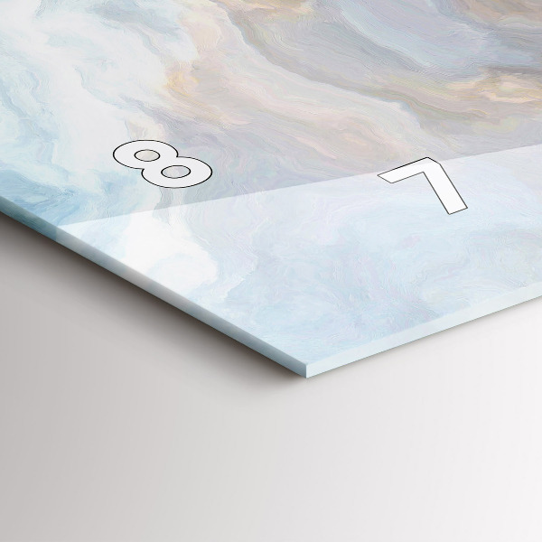 Horizontale Uhr mit motiv Marmoriertes Muster