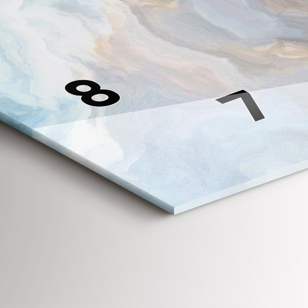 Horizontale Uhr mit motiv Marmoriertes Muster