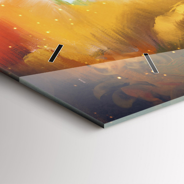 Horizontale Uhr mit motiv Abstraktes Bild