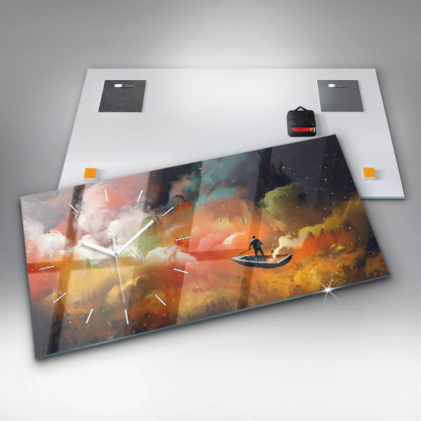 Horizontale Uhr mit motiv Abstraktes Bild