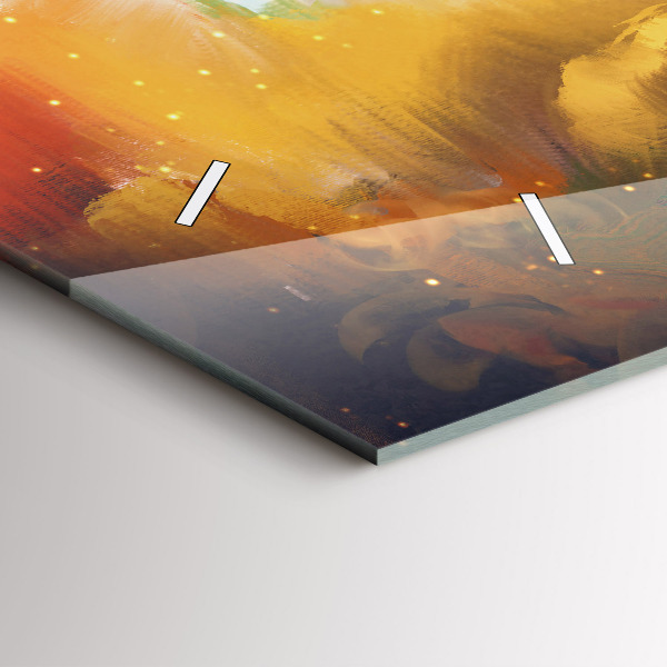 Horizontale Uhr mit motiv Abstraktes Bild