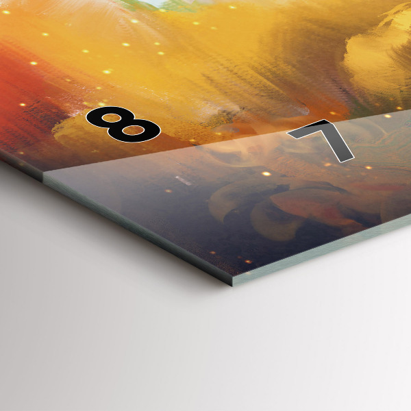 Horizontale Uhr mit motiv Abstraktes Bild