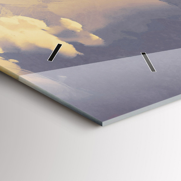 Horizontale Uhr Papier-Schiffe