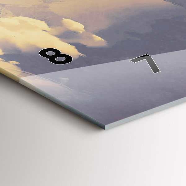 Horizontale Uhr Papier-Schiffe