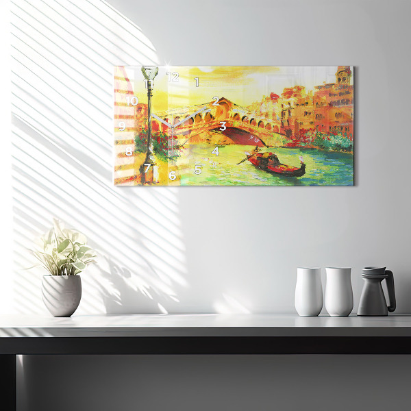 Horizontale Uhr Rialtobrücke in Venedig