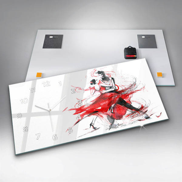 Horizontale Uhr mit motiv Tanzendes Paar