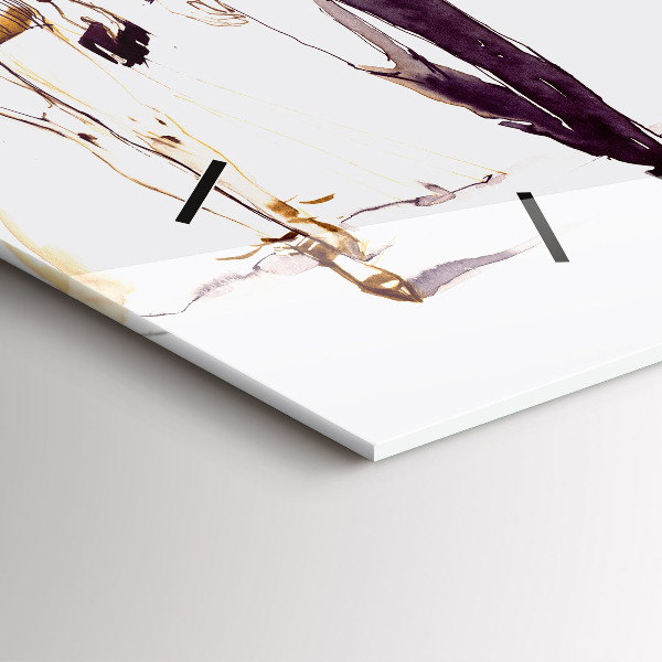 Horizontale Uhr mit motiv Frau und Mann