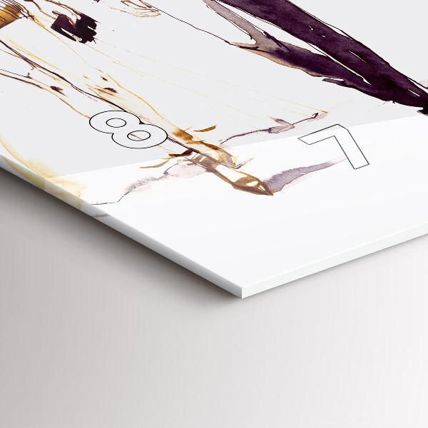 Horizontale Uhr mit motiv Frau und Mann