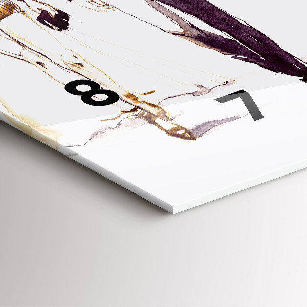 Horizontale Uhr mit motiv Frau und Mann