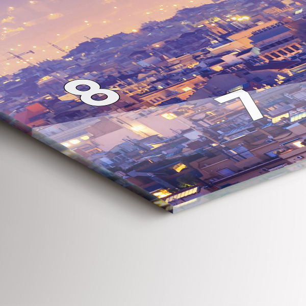 Horizontale Uhr mit motiv Ansicht von Barcelona