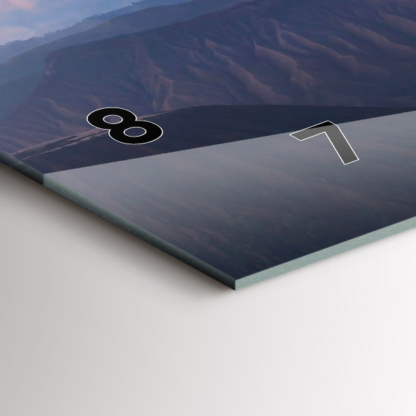 Horizontale Uhr Schöne Landschaft