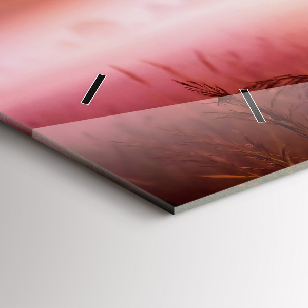 Horizontale Uhr mit motiv Nebliger Morgen