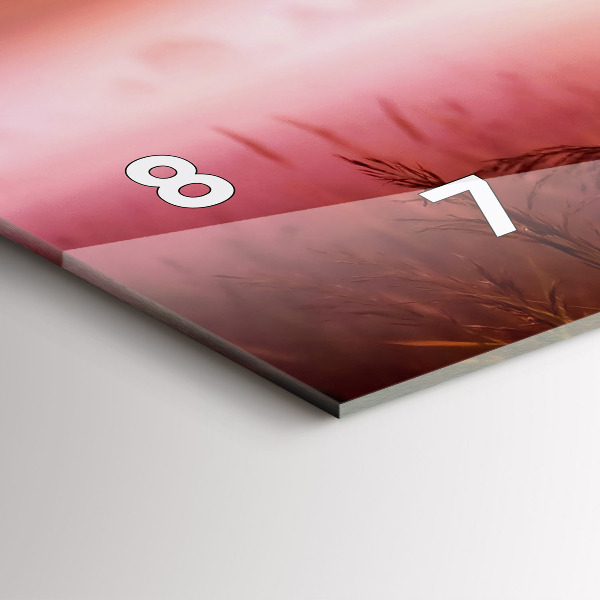 Horizontale Uhr mit motiv Nebliger Morgen