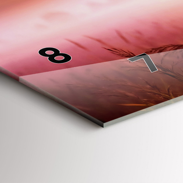 Horizontale Uhr mit motiv Nebliger Morgen