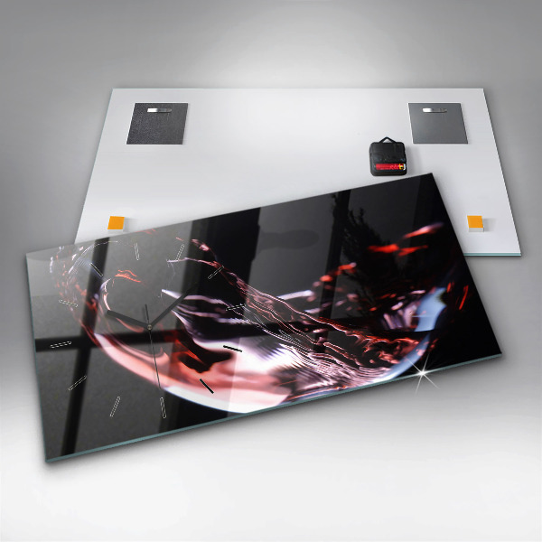 Horizontale Uhr Ein Glas Wein