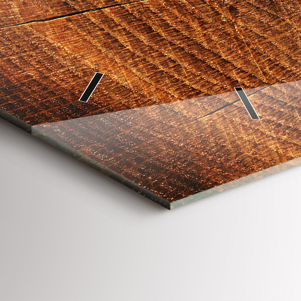 Horizontale Uhr mit motiv Alter Baumstamm