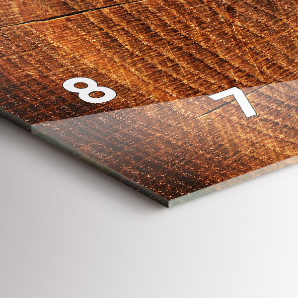 Horizontale Uhr mit motiv Alter Baumstamm