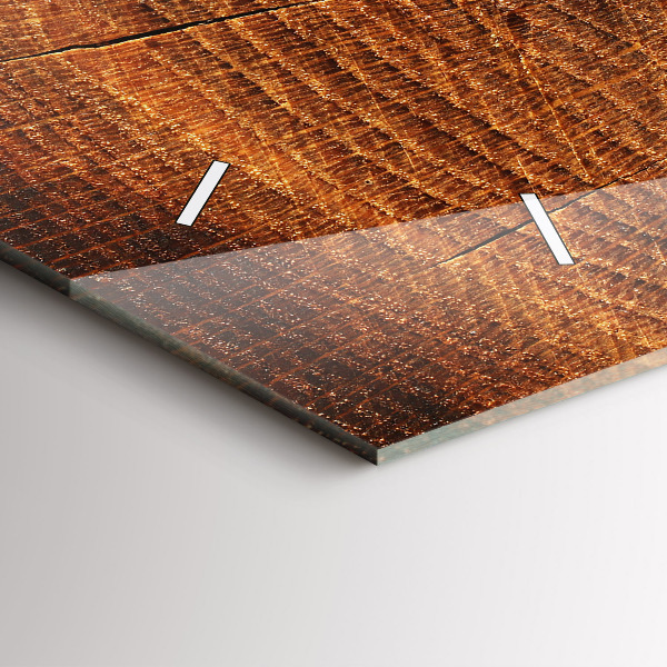 Horizontale Uhr mit motiv Alter Baumstamm