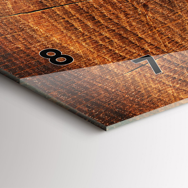 Horizontale Uhr mit motiv Alter Baumstamm