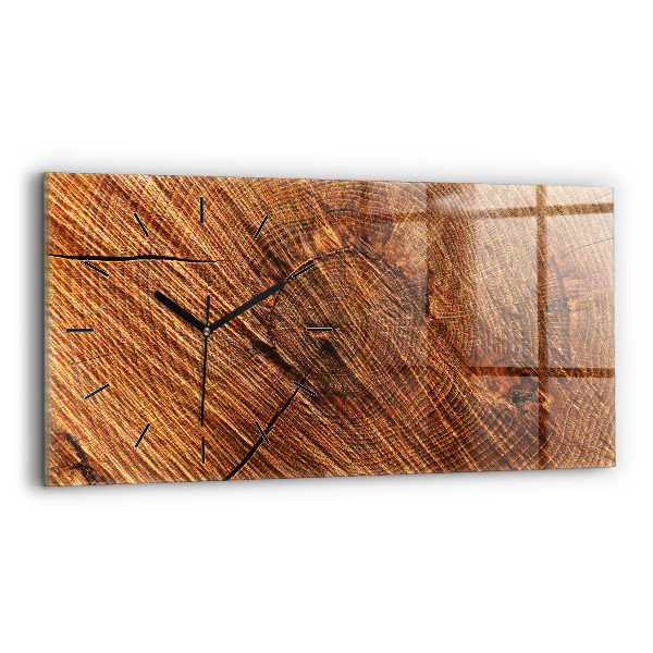 Horizontale Uhr mit motiv Dekoratives Holz