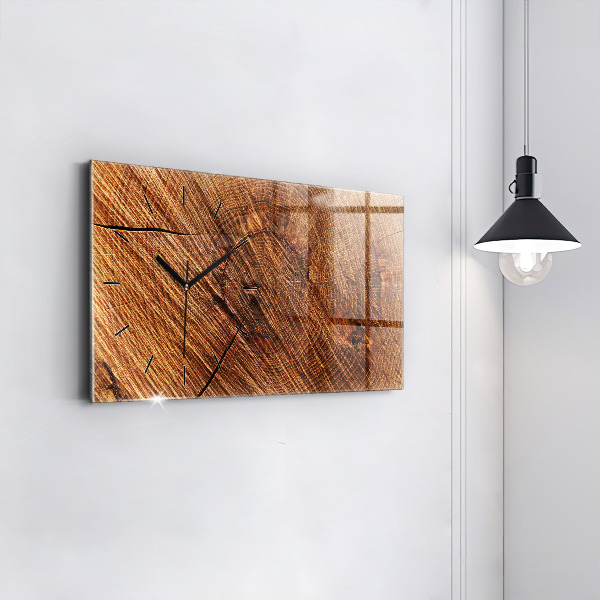 Horizontale Uhr mit motiv Dekoratives Holz
