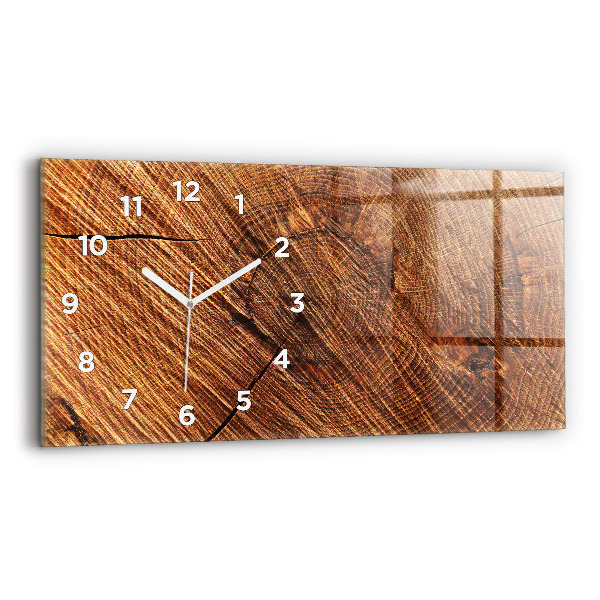 Horizontale Uhr mit motiv Dekoratives Holz