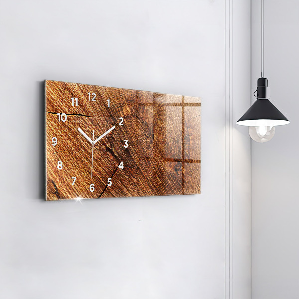 Horizontale Uhr mit motiv Dekoratives Holz
