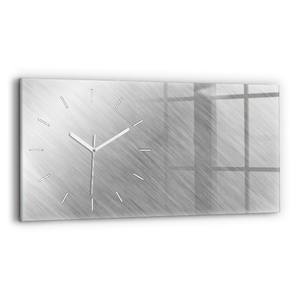 Horizontale Uhr Metallwand