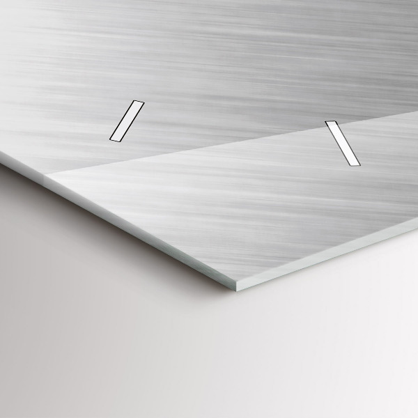 Horizontale Uhr Metallwand