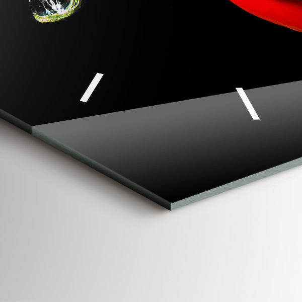 Horizontale Uhr Peperoni im Wasser