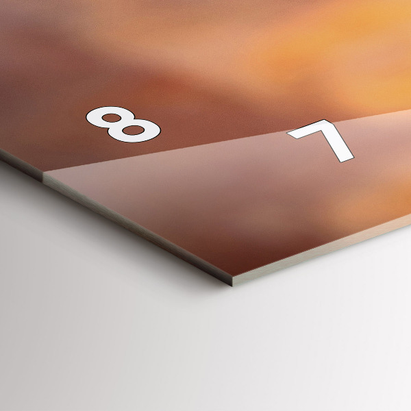 Horizontale Uhr Weinglas