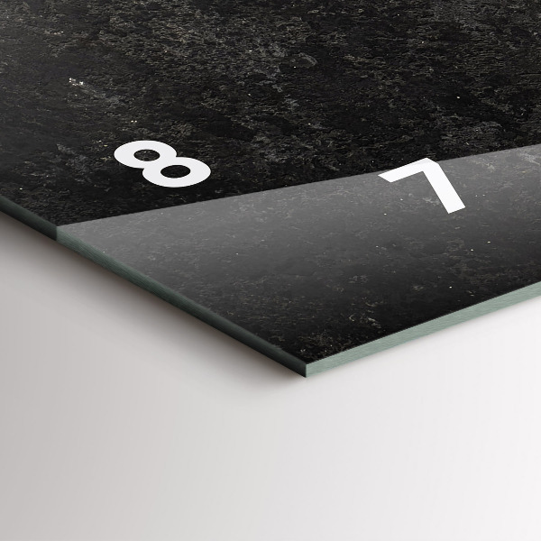 Horizontale Uhr mit motiv Herz aus Pfefferminz