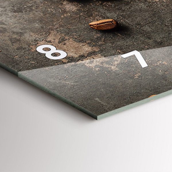 Horizontale Uhr Sack mit Kaffeebohnen