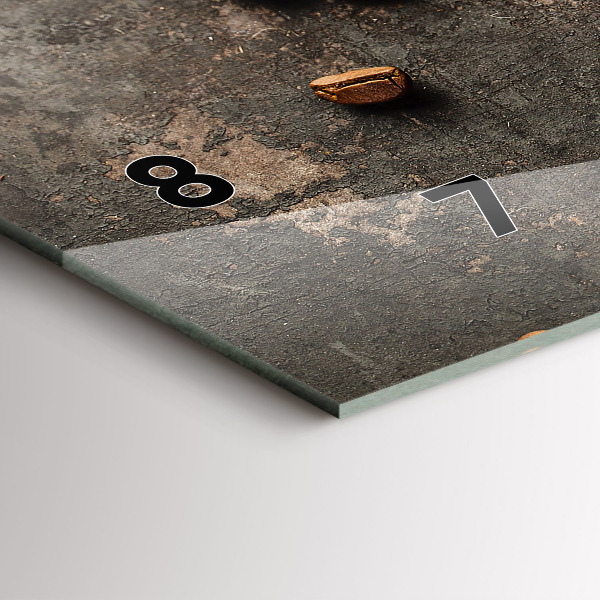 Horizontale Uhr Sack mit Kaffeebohnen