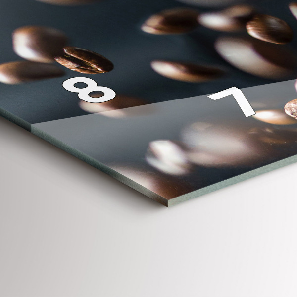 Horizontale Uhr mit motiv Kaffeebohnen