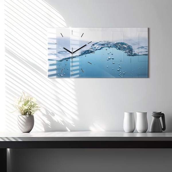 Horizontale Uhr mit motiv Nahaufnahme von Wasser