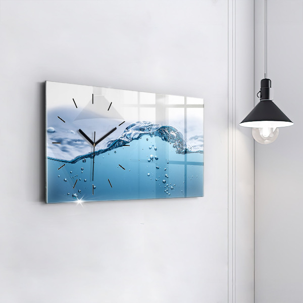 Horizontale Uhr mit motiv Nahaufnahme von Wasser