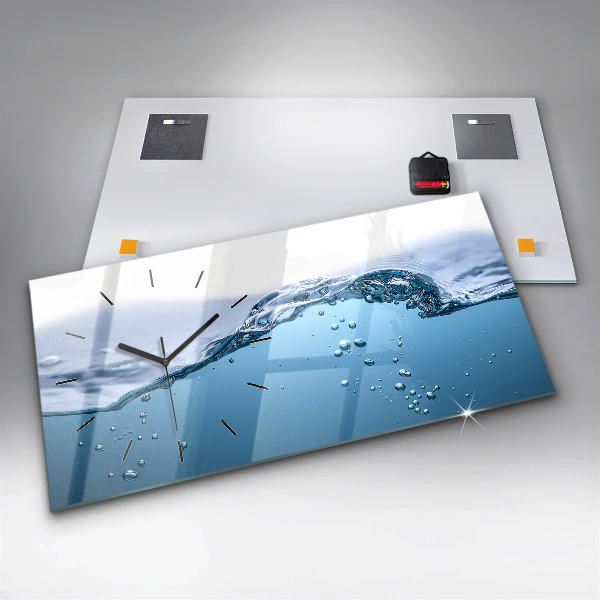 Horizontale Uhr mit motiv Nahaufnahme von Wasser