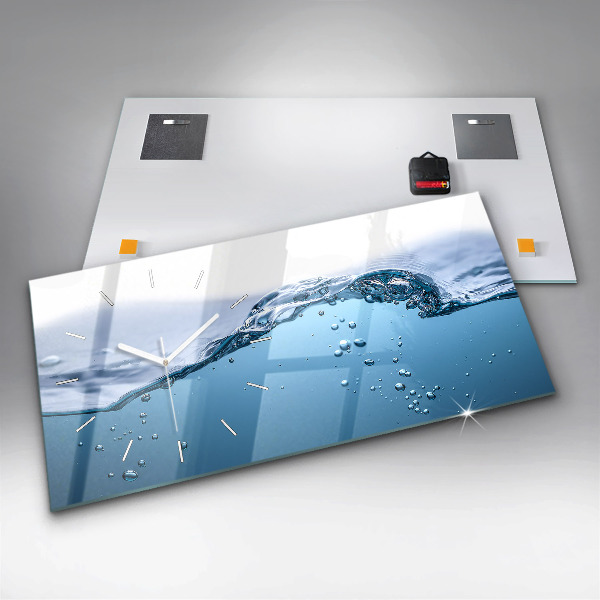 Horizontale Uhr mit motiv Nahaufnahme von Wasser