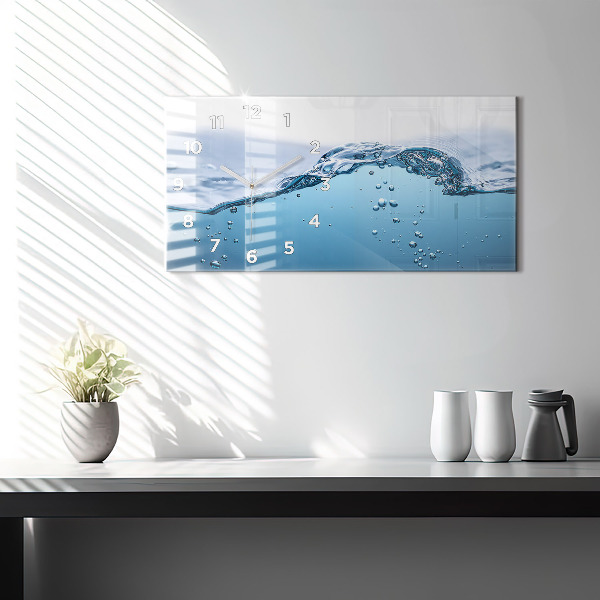 Horizontale Uhr mit motiv Nahaufnahme von Wasser