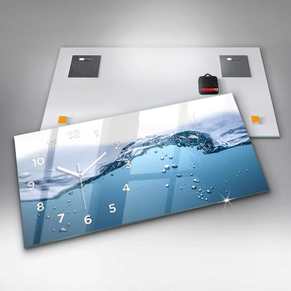 Horizontale Uhr mit motiv Nahaufnahme von Wasser