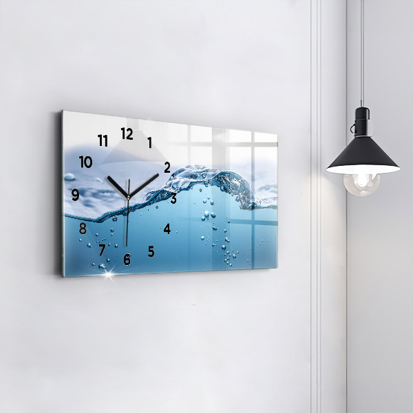 Horizontale Uhr mit motiv Nahaufnahme von Wasser