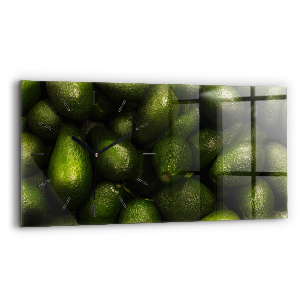 Horizontale Uhr Avocado