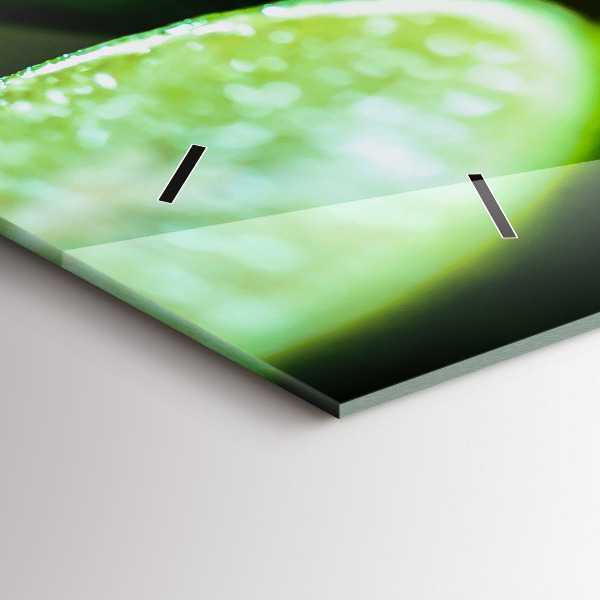 Horizontale Uhr mit motiv Stücke von Kalk