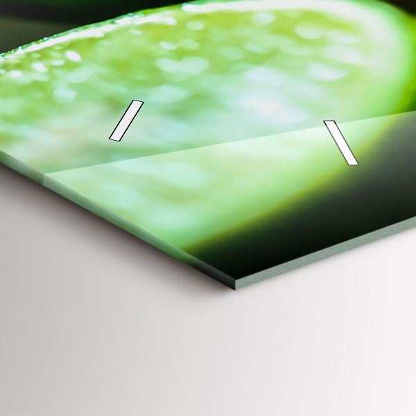 Horizontale Uhr mit motiv Stücke von Kalk