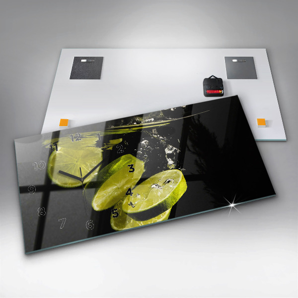 Horizontale Uhr Limetten