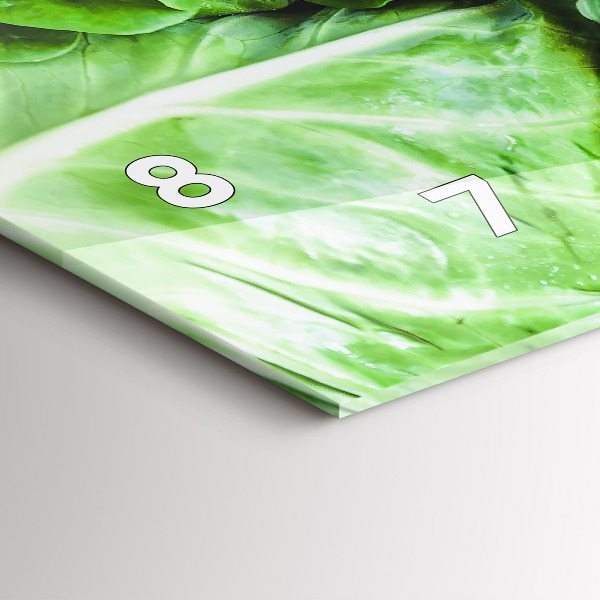 Horizontale Uhr mit motiv Grünes Gemüse