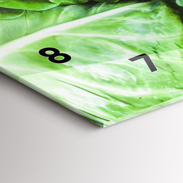 Horizontale Uhr mit motiv Grünes Gemüse