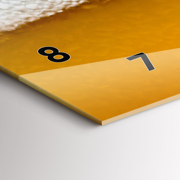 Horizontale Uhr mit motiv Nahaufnahme eines Biers