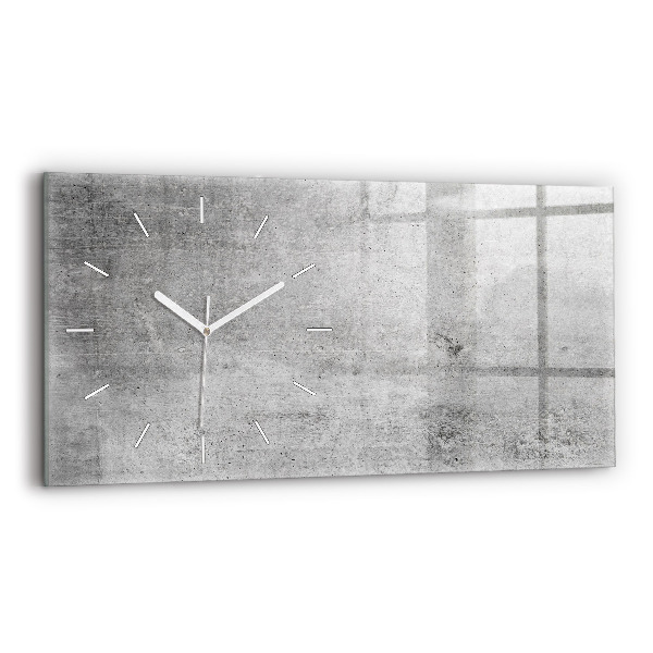 Horizontale Uhr mit motiv Rohe Wand